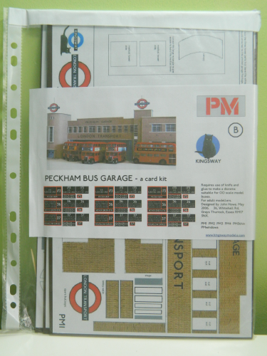 Kingsway PM OO / 1:76 Peckham Bus Garage Low Relief Card Kit