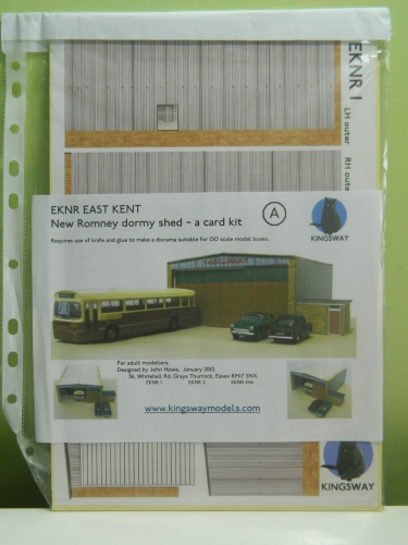 Kingsway EKNR OO / 1:76 East Kent New Romney Dormy Shed Card Kit