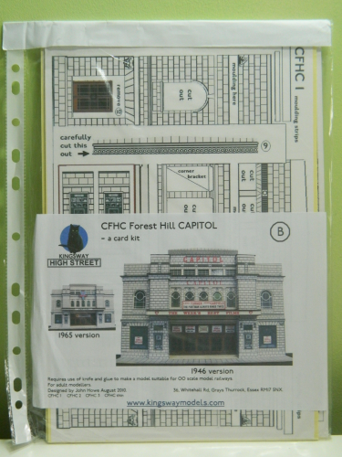 Kingsway CFHC OO / 1:76 Forest Hill Capitol Half Relief Card Kit
