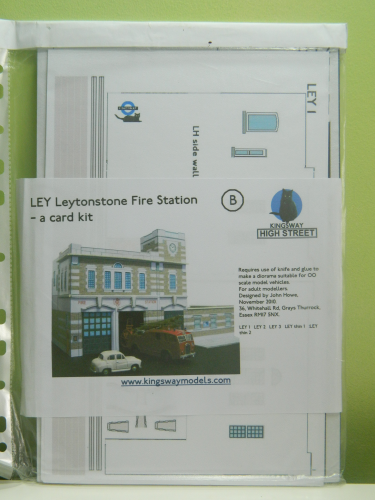 Kingsway LEY OO / 1:76 Leytonstone Fire Station Half Relief Card Kit