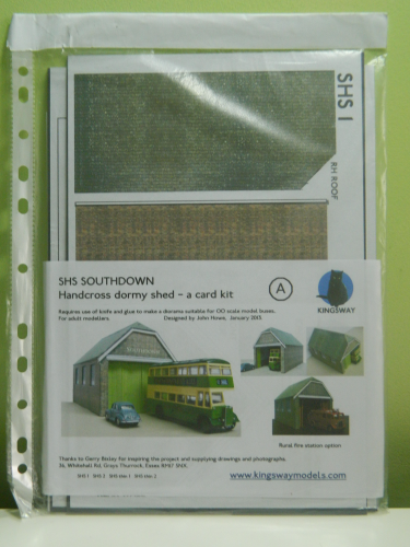 Kingsway SHS OO / 1:76 Southdown Handcross Dormy Shed / Rural Fire Station Card Kit