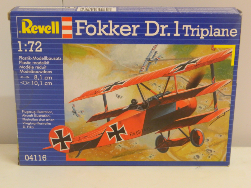 04116 1:72 Fokker Dr.1 Triplane Plastic Kit