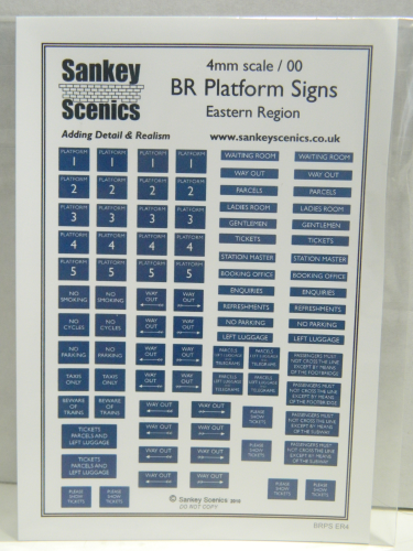 BRPS ER4 BR Platform Signs - Eastern Region
