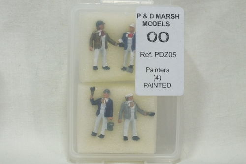 Z05 1:76/OO Painters (x4) Painted