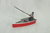 Z33r 1:76/OO Man Fishing in Rowboat (Red) Painted