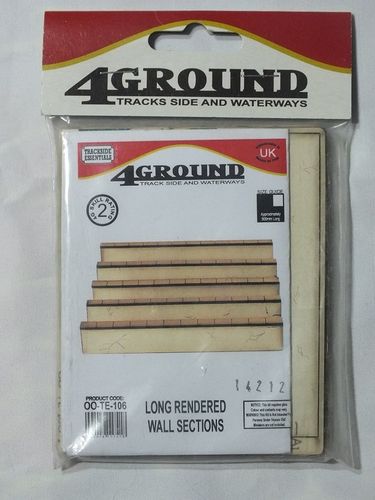 OO-TE-106 1:76/OO Long Rendered Wall Sections - Laser Cut Building Kit