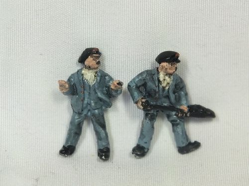 FF02P Fireman + Driver, Fireman Shovelling and Loco Driver - Painted