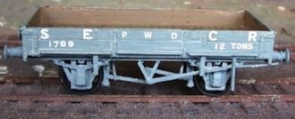 CMC077 SECR 2 plank Ballast Wagon (D1344)