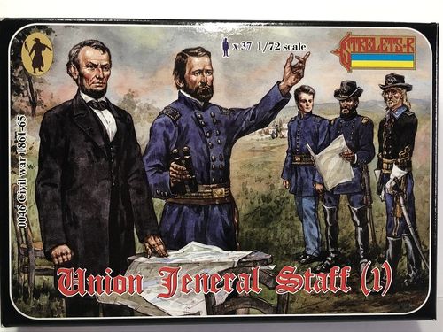 Strelets 046 Civil War 1861-65 Union General Staff 1:72 Scale